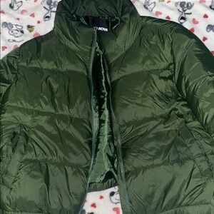 Fashion Nova Olive Green Quilted Jacket